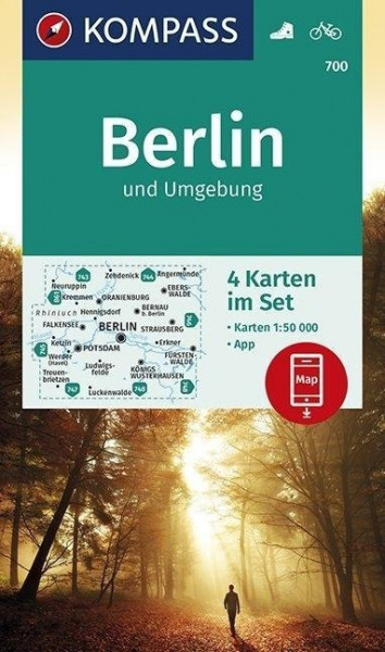 KOMPASS Wanderkarte Berlin und Umgebung 1:50 000