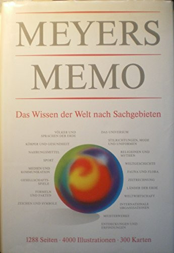 Meyers Memo. Das Wissen der Welt nach Sachgebieten.