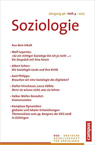 Soziologie 4.2017: Forum der Deutschen Gesellschaft für Soziologie