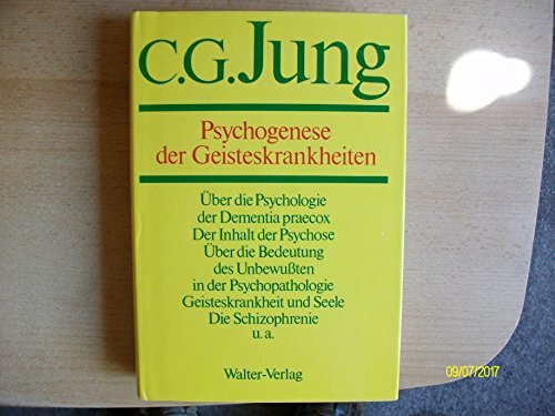 C.G.Jung, Gesammelte Werke. Bände 1-20 Hardcover: Gesammelte Werke, 20 Bde., Briefe, 3 Bde. und 3 Suppl.-Bde., in 30 Tl.-Bdn., Bd.3, Psychogenese der Geisteskrankheiten: Gesammelte Werke 1-20