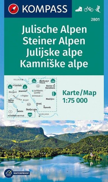 Julische Alpen / Julijske alpe - Steiner Alpen / Kamniske alpe 1 : 75 000