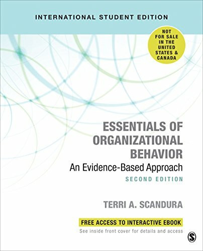 Essentials of Organizational Behavior (International Student Edition): An Evidence-Based Approach