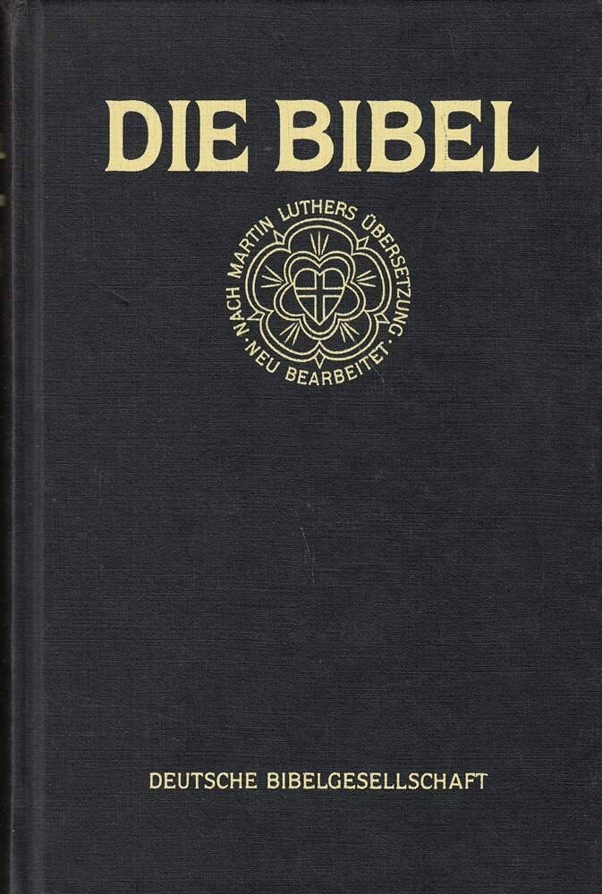 Deutsche Bibelgesellschaft Die Bibel Nach Der Übersetzung Martin Luthers. Standardausgabe Mit Apokryphen