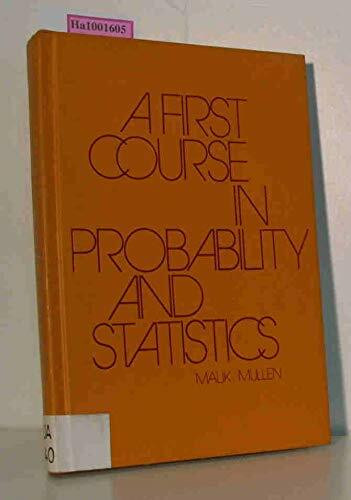 First Course in Probability and Statistics