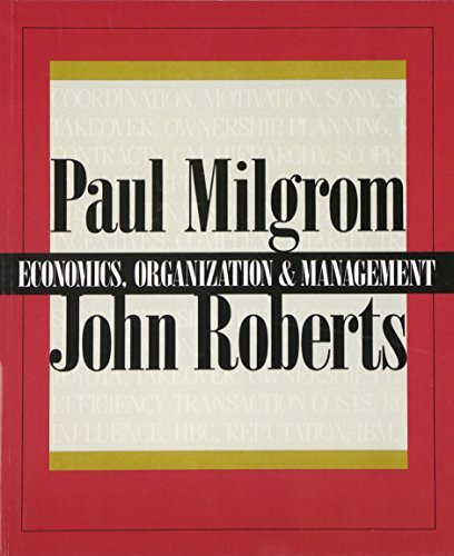 Economics, Organization, and Management: United States Edition