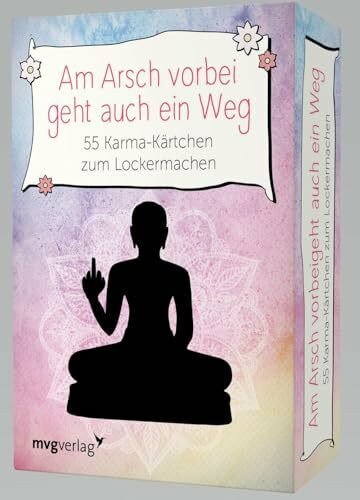 mvg Verlag Am Arsch vorbei geht auch ein Weg– 55 Karma-Kärtchen zum Lockermachen, Black