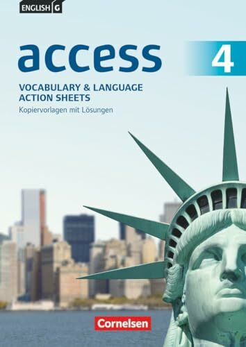 Access|NULL|Allgemeine Ausgabe 2014|Band 4: 8. Schuljahr|Vocabulary and Language Action Sheets|NULL|Kopiervorlagen mit Lösungen|NULL