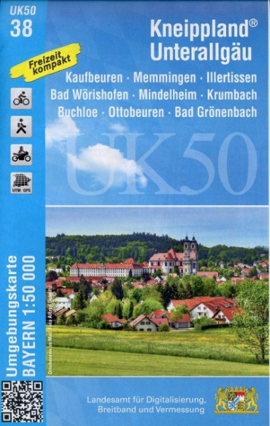 Kneippland Unterallgäu 1 : 50 000 (UK50-38)