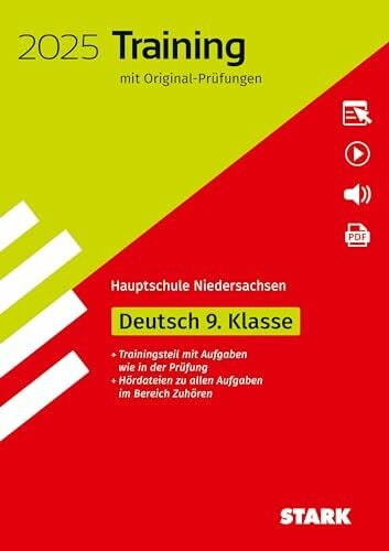 STARK Original-Prüfungen und Training Hauptschule 2025 - Deutsch 9. Klasse - Niedersachsen (Abschlussprüfungen)