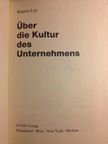 Über die Kultur des Unternehmens