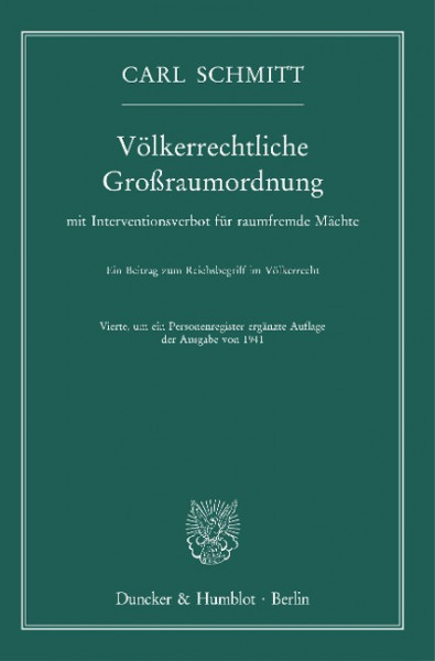 Völkerrechtliche Großraumordnung