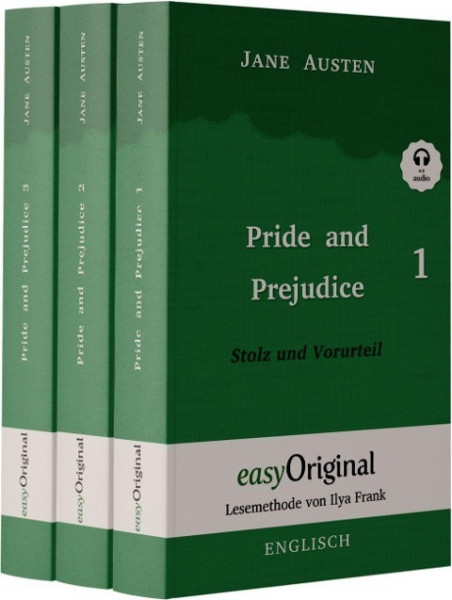 Pride and Prejudice / Stolz und Vorurteil - Teile 1-3 Softcover (mit kostenlosem Audio-Download-Link)