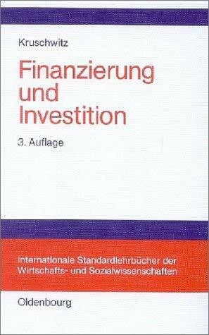 Finanzierung und Investition