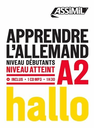 Apprendre L'Allemand - niveau A2: Book + 1 CD Mp3