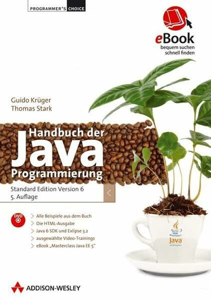 Handbuch der Javaprogrammierung - eBook auf CD-ROM - inkl. Bonus-DVD (Beispiele, SDK, Videotrainings usw.): Standard Edition Version 6 (AW eBooks)