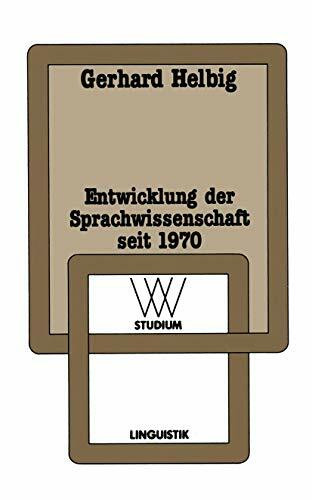 Entwicklung der Sprachwissenschaft seit 1970 (wv studium)