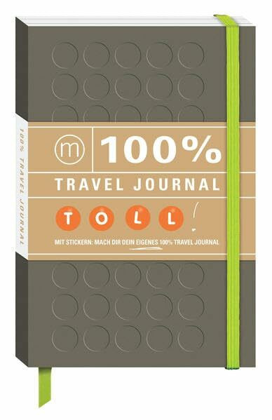 100% Travel Journal braun: Mit Platz für eigene Eintragungen