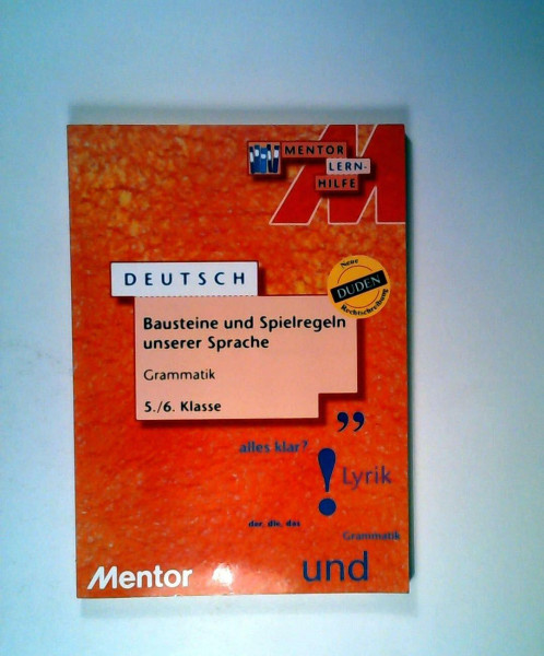 Mentor Lernhilfe Deutsch. Grammatik. 5./6. Klasse.