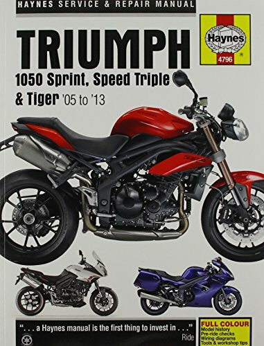 Triumph 1050 Sprint St, Speed Triple, Tiger, '05-'13 (Haynes Powersport)