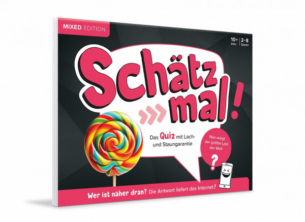 Schätz mal! Mixed Edition: Das Quiz mit Lach- und Staungarantie I Ab 10 Jahre I 2-8 Spieler I Spiele-Block