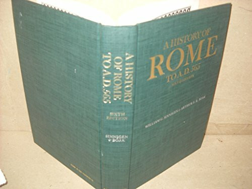 A History of Rome to A.D. 565