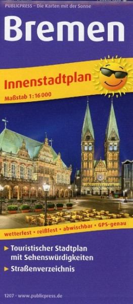 Bremen. Innenstadtplan 1:16 000