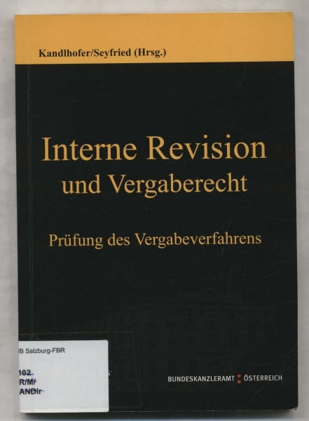 Interne Revision und Vergaberecht: Prüfung des Vergabeverfahrens