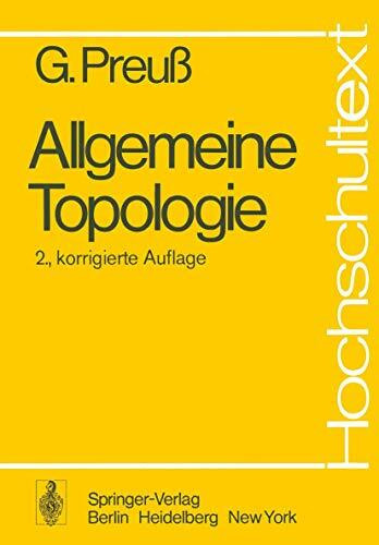 Allgemeine Topologie (Hochschultext)