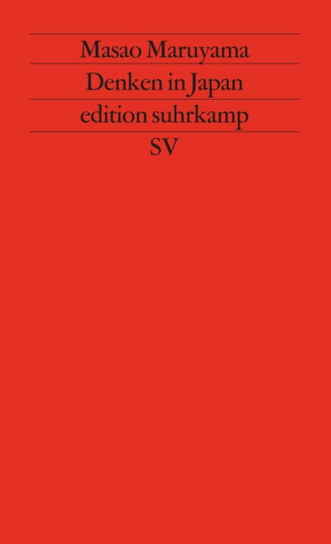 Denken in Japan: Deutsche Erstausgabe (edition suhrkamp)