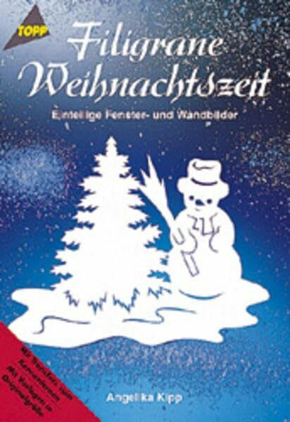 Filigrane Weihnachtszeit: Einteilige Fenster- u. Wandbilder