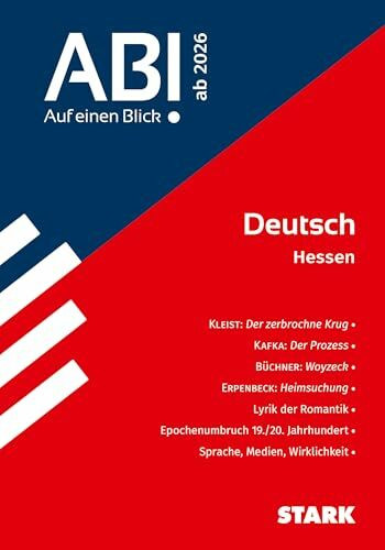 STARK Deutsch - Abi - Auf einen Blick! 2026 Hessen (Skripte / Abi - Auf einen Blick!)