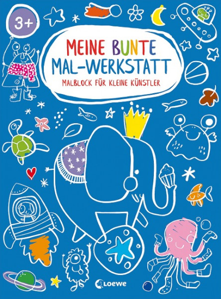 Meine bunte Mal-Werkstatt - Malblock für kleine Künstler - Elefant