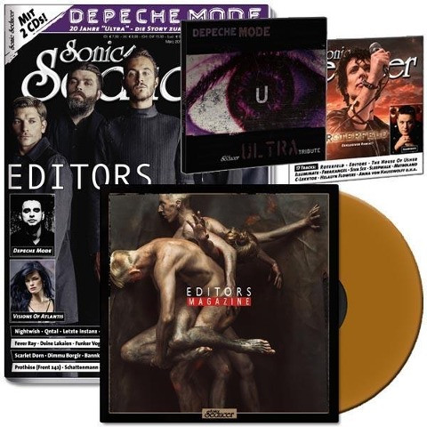 Sonic Seducer 03-2018 + ltd. Editors 7"-Vinylsingle gold