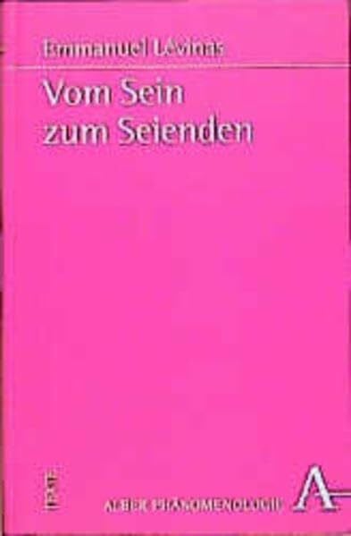 Vom Sein zum Seienden (Phänomenologie. Texte und Kontexte)