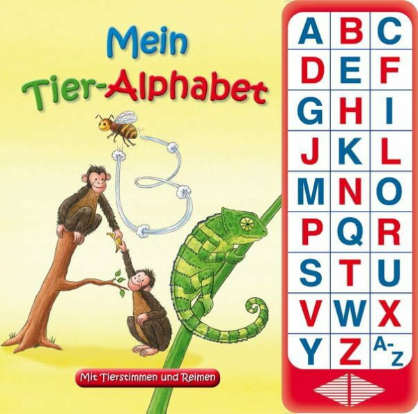 27-Button-Soundbuch - Mein Tier-Alphabet - Lesen lernen - 27 Geräusche - Hardcover-Buch