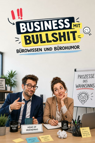 Business mit Bullshit - KPI Edition: Bürowissen, Bürohumor, Konzern, Business Humor, Office Humor, Geschenk für Kollegen, Führungskräfte, Consultants, ... Business Geschenk, Schreibtisch Geschenk