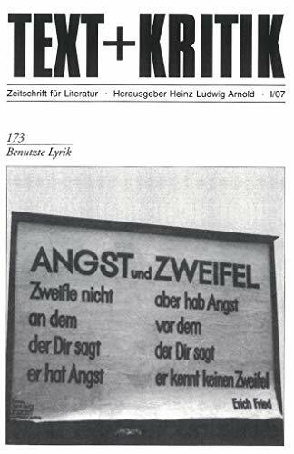 Benutzte Lyrik (TEXT+KRITIK 173)