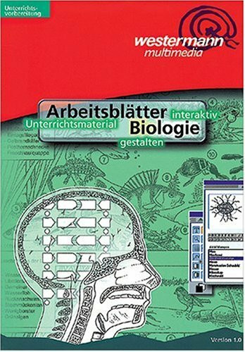 Arbeitsblätter Biologie, 1 CD-ROM: Unterrichtsmaterialien interaktiv gestalten. Klassen 5-10. Für Windows ab 3.1 (Windows 95 empfohlen)