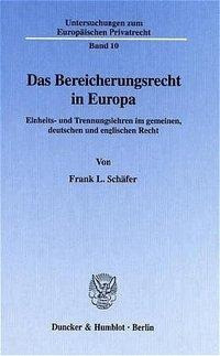 Das Bereicherungsrecht in Europa