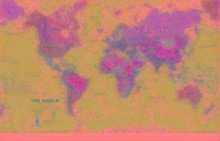 World political laminated