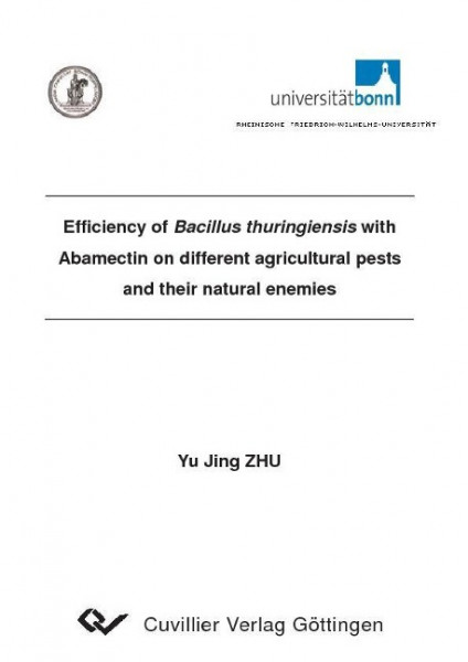 Efficiency of Bacillus thuringiensis with Abamectin on different agricultural pests and their natural enemies