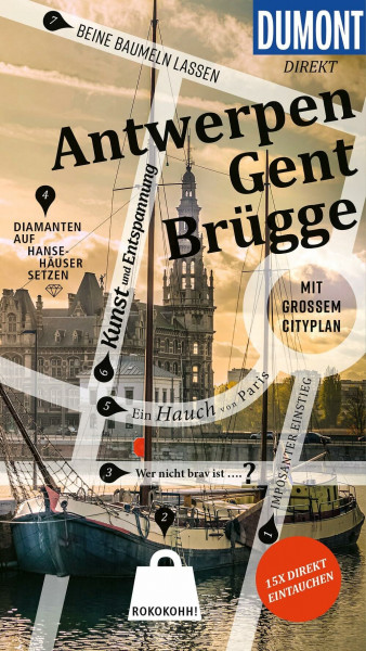 DUMONT direkt Reiseführer Antwerpen, Gent, Brügge: Mit großem Cityplan