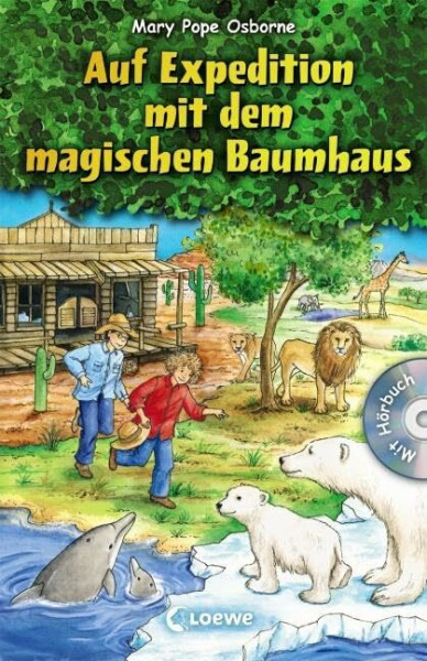 Das magische Baumhaus - Auf Expedition mit dem magischen Baumhaus (Bd. 9-12): Sammelband für Mädchen und Jungen ab 8 Jahre - Mit Hörbuch-CD Im Tal der Löwen (Das magische Baumhaus - Sammelbände)