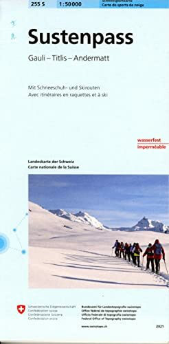 255S Sustenpass Schneesportkarte: Gauli - Titlis - Andermatt (Skitourenkarten 1:50 000)