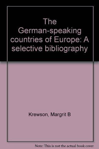 The German-speaking countries of Europe: A selective bibliography