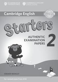 Cambridge English Young Learners Test Starters 2. Answer Booklet