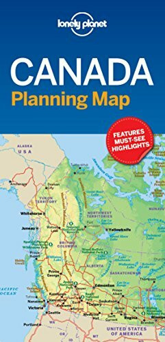 Lonely Planet Canada Planning Map: Travel-Tips, Must-See-Highlights, Transport Planner