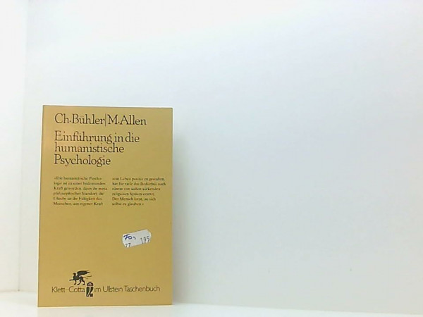 Einführung in die humanistische Psychologie