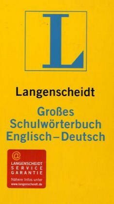 Langenscheidt Grosse Schulwörterbücher: Englisch-Deutsch