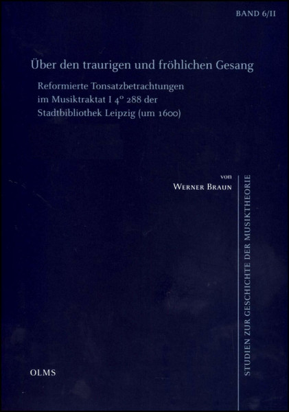 Über den traurigen und fröhlichen Gesang. Teil: 2 Faksimile